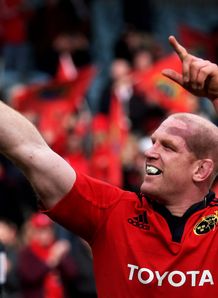 Paul O Connell celebrating Munster winning Paul O Connell celebrating Munster winning