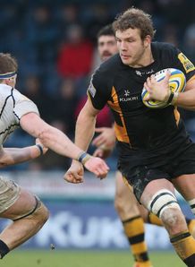 Wasps forward Joe Launchbury on a run Wasps forward Joe Launchbury on a run