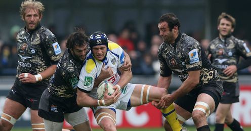 Julien Bonnaire Clermont Auvergne v Montpellier Heineken Cup quarter-final Stade Marcel Michelin Julien Bonnaire Clermont Auvergne v Montpellier Heineken Cup quarter-final Stade Marcel Michelin