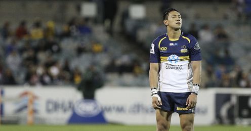 Christian Lealiifano lining up a kick Christian Lealiifano lining up a kick