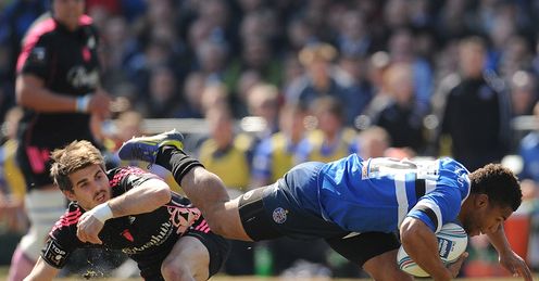 Kyle Eastmond Bath Hugo Bonneval Stade Francais Kyle Eastmond Bath Hugo Bonneval Stade Francais