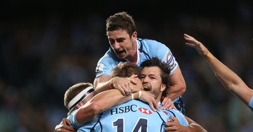 Waratahs celebrate with Cam Crawford Waratahs celebrate with Cam Crawford