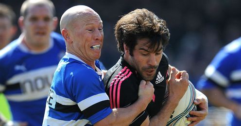 Bath Stade Francais Peter Stringer Jerome Fillol Bath Stade Francais Peter Stringer Jerome Fillol