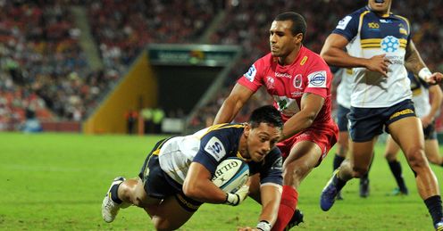 Christian Lealiifano Super Rugby Queensland Reds Brumbies Christian Lealiifano Super Rugby Queensland Reds Brumbies