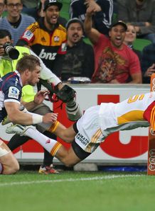 Gareth Anscombe Rebels v Chiefs Round 12 2013 Gareth Anscombe Rebels v Chiefs Round 12 2013