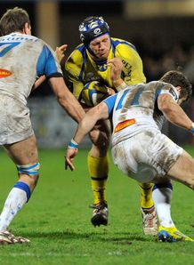 Clermont s French flanker Julien Bonnaire is tackled v Castres Clermont s French flanker Julien Bonnaire is tackled v Castres