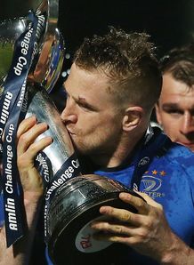 Jamie Heaslip Amlin Challenge Cup Leinster celeb Jamie Heaslip Amlin Challenge Cup Leinster celeb
