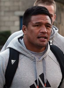 Keven Mealamu walking Keven Mealamu walking