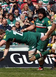 Tom Croft try Leicester v London Irish