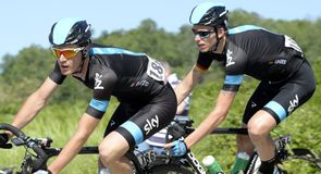 Salvatore Puccio and Christian Knees were working for new Team Sky leader Rigoberto Uran on stage 13