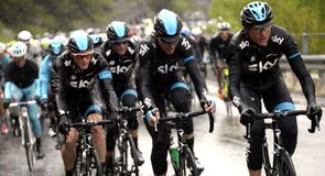 Team Sky spent much of stage 14 of the Giro d'Italia on the front of the peloton
