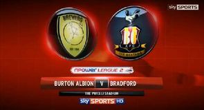 Burton Albion 1-3 Bradford