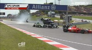 GP2 Spain incidents