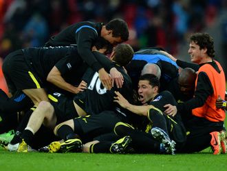 Watson: Mobbed by team-mates