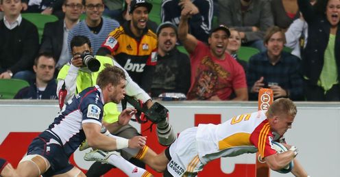 Gareth Anscombe Rebels v Chiefs Round 12 2013 Gareth Anscombe Rebels v Chiefs Round 12 2013