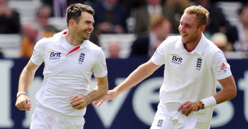 James Anderson and Stuart Broad: shared 15 wickets in the first Test