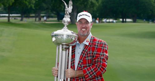 Booming Boo: Weekley's Colonial win was his third on the PGA Tour