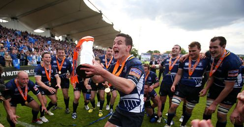 Leinster s Jonny Sexton lifts the Pro12 trophy Leinster s Jonny Sexton lifts the Pro12 trophy