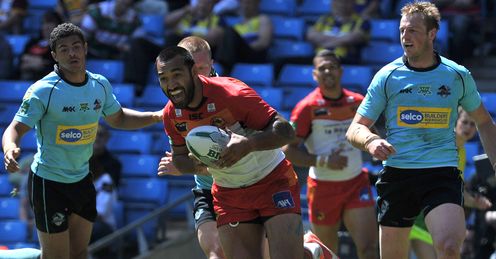 Zeb Taia try Catalan Dragons v London Broncos Magic Weekend Zeb Taia try Catalan Dragons v London Broncos Magic Weekend