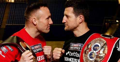 Kessler and Froch: evenly matched, but Jim's tipping the Cobra to win
