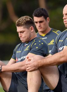 Australia training 2013 James O Connor and Stephen Moore Australia training 2013 James O Connor and Stephen Moore