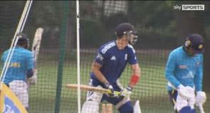 Pietersen hits the nets