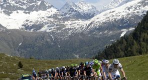 The stage featured some spectacular scenery