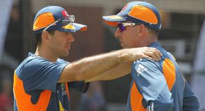 Former Australia coach Tim Nielsen with former captain Rocky Ponting Former Australia coach Tim Nielsen with former captain Rocky Ponting