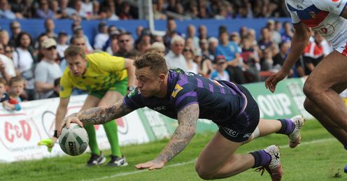 RUGBY LEAGUE SUPER LEAGUE Josh Charnley Wigan Warriors RUGBY LEAGUE SUPER LEAGUE Josh Charnley Wigan Warriors