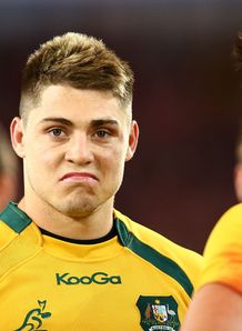 James O Connor of the Wallabies looks on after losing James O Connor of the Wallabies looks on after losing