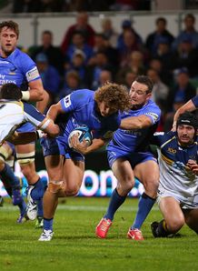 Western Force wing Nick Cummins in action Western Force wing Nick Cummins in action
