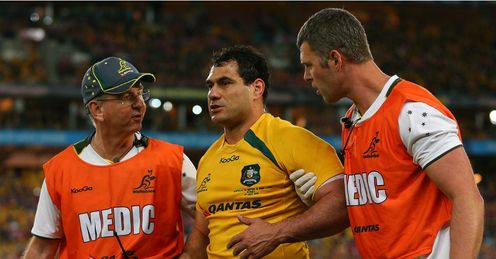 George Smith injury Australia v Lions 3rd Test George Smith injury Australia v Lions 3rd Test