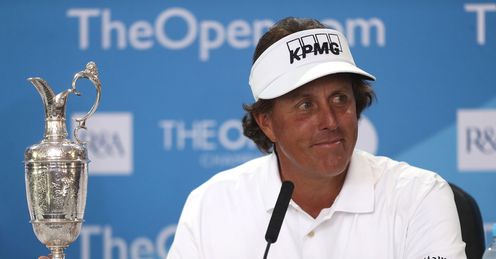 Open champion: Phil Mickelson