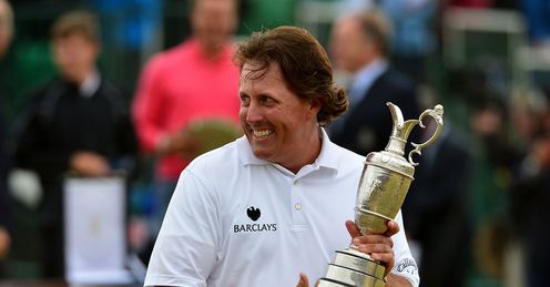 Mickelson won the Open two years after finishing runner-up to Darren Clarke at Royal St George's