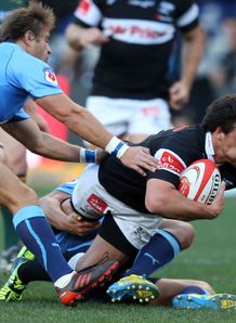 Heimar Williams of the Sharks scores v Blue Bulls Currie Cup Heimar Williams of the Sharks scores v Blue Bulls Currie Cup