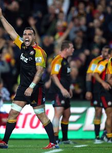 Liam Messam Chiefs celebrates full time Super Rugby Final v Brumbies 2013 Liam Messam Chiefs celebrates full time Super Rugby Final v Brumbies 2013