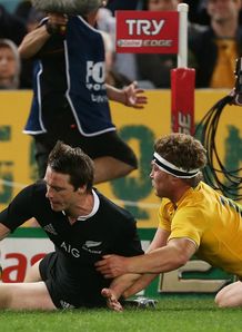 BEN SMITH HAT-TRICK AUSTRALIA V NEW ZEALAND RUGBY CHAMPIONSHIP BEN SMITH HAT-TRICK AUSTRALIA V NEW ZEALAND RUGBY CHAMPIONSHIP