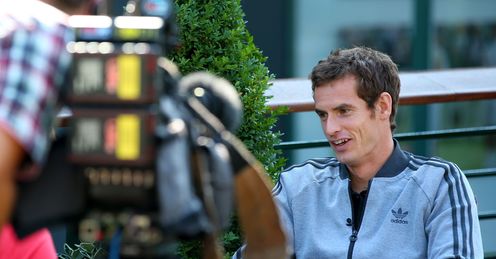 Andy Murray: back in front of the cameras this week in Canada