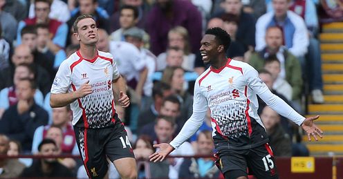 Sturridge: settled the clash at Villa Park