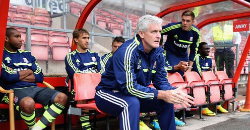 Mark Hughes: he and Stoke will be part of Soccer Saturday's build-up to the new Premier League season