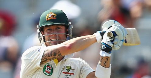 Clarke: notched vital hundred for Australia at Old Trafford