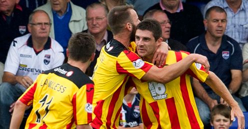 Tick-ing along nicely: Partick beat another Thistle, Inverness, in their last match