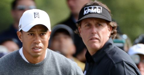 Woods (L) and Mickelson: Sitting this one out