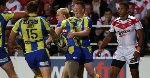 SUPER LEAGUE RHYS EVANS WARRINGTON WOLVES SUPER LEAGUE RHYS EVANS WARRINGTON WOLVES