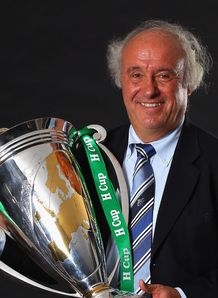 Jean Pierre Lux Chairman of ERC poses with the Heineken Cup Jean Pierre Lux Chairman of ERC poses with the Heineken Cup