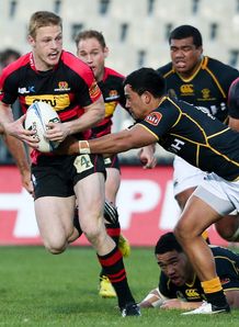 Johnny McNicholl in action for Canterbury Johnny McNicholl in action for Canterbury