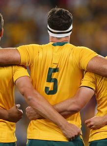 Wallabies singing anthem Wallabies singing anthem
