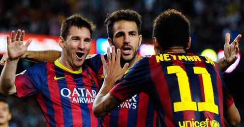 Messi, Cesc and Neymar: Barca's new holy trinity