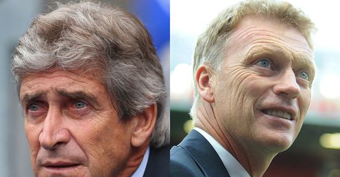 Manuel Pellegrini and David Moyes: facing each other for the first time