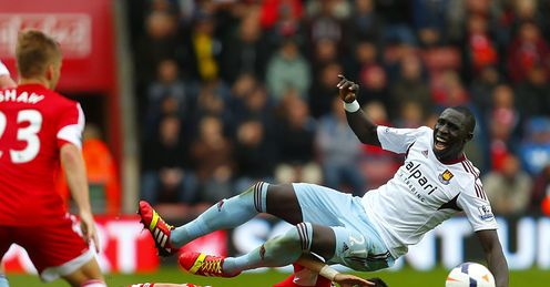 Morgan Schneiderlin: His tackle on West Ham's Mohamed Diame went unpunished